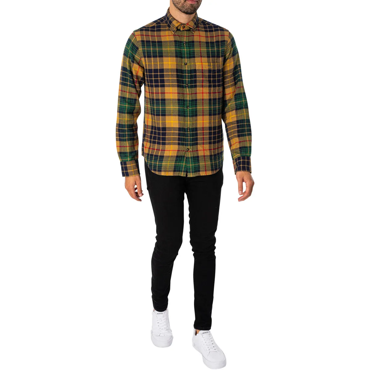 Camisa Regular Cuadros Franela Cuadros
