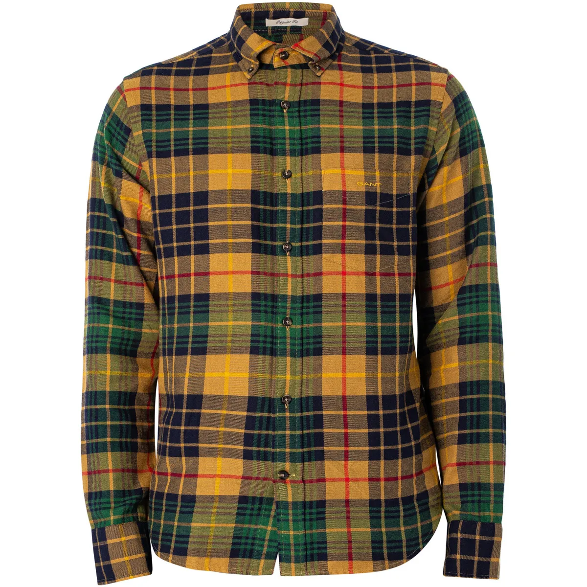 Camisa Regular Cuadros Franela Cuadros