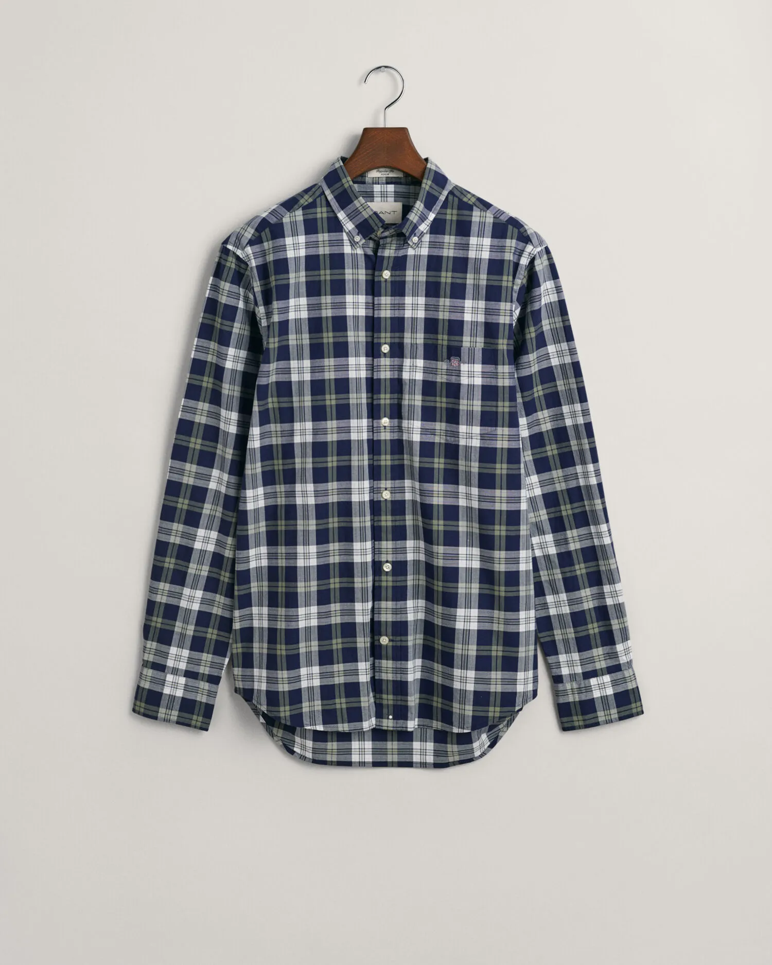 Camisa Regular Fit de popelina a cuadros