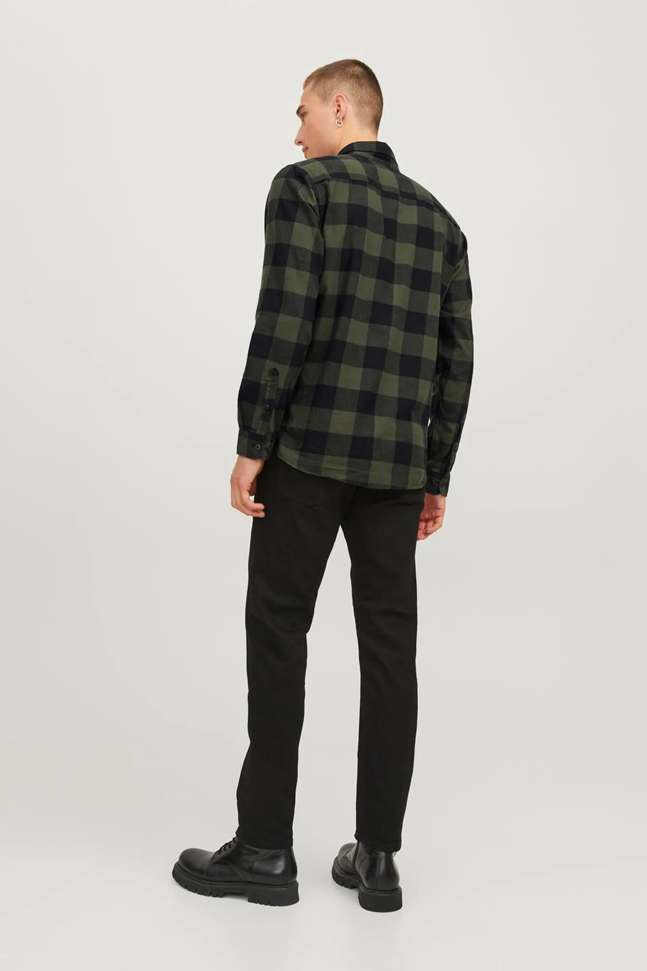 Camisa sarga de cuadros