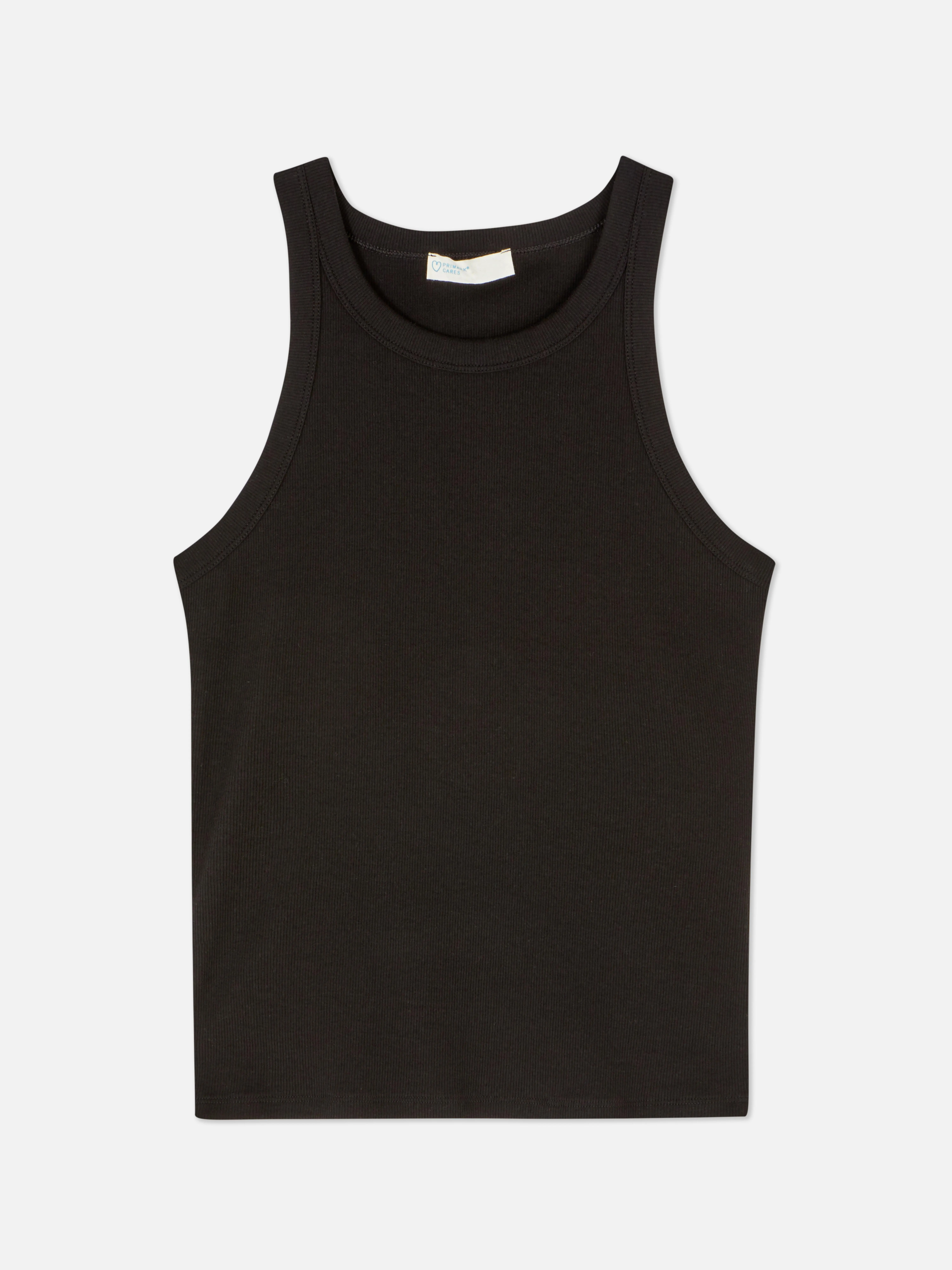 Camiseta acanalada con espalda nadadora