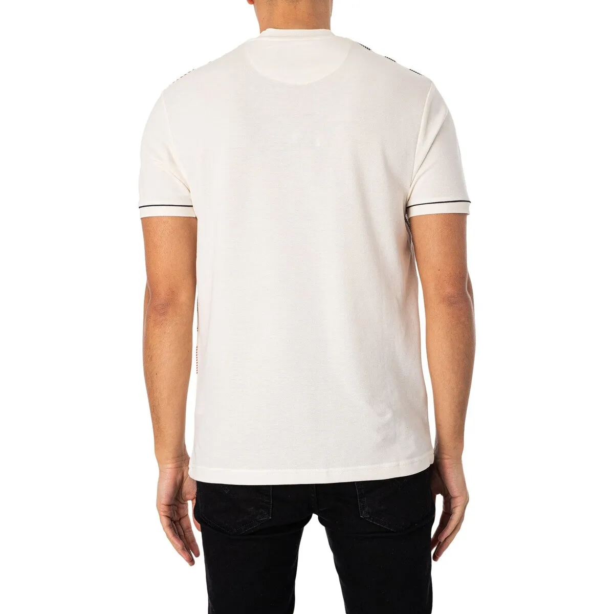 Camiseta Extragrande Con Panel De Cuadros