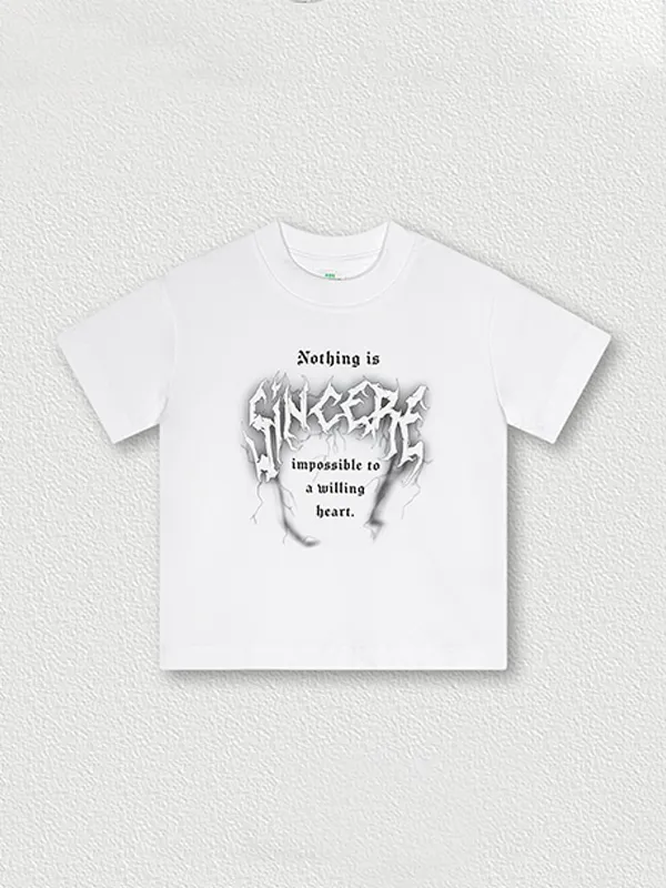 Camiseta informal holgada de manga corta para adolescentes para niños y niñas