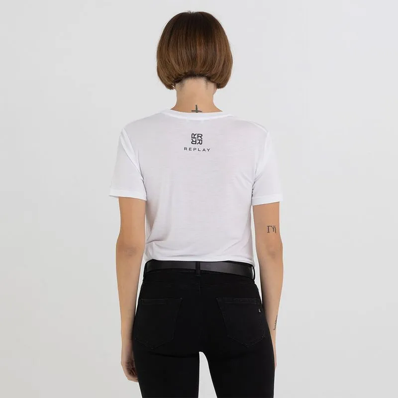 Camiseta Para Mujer Replay