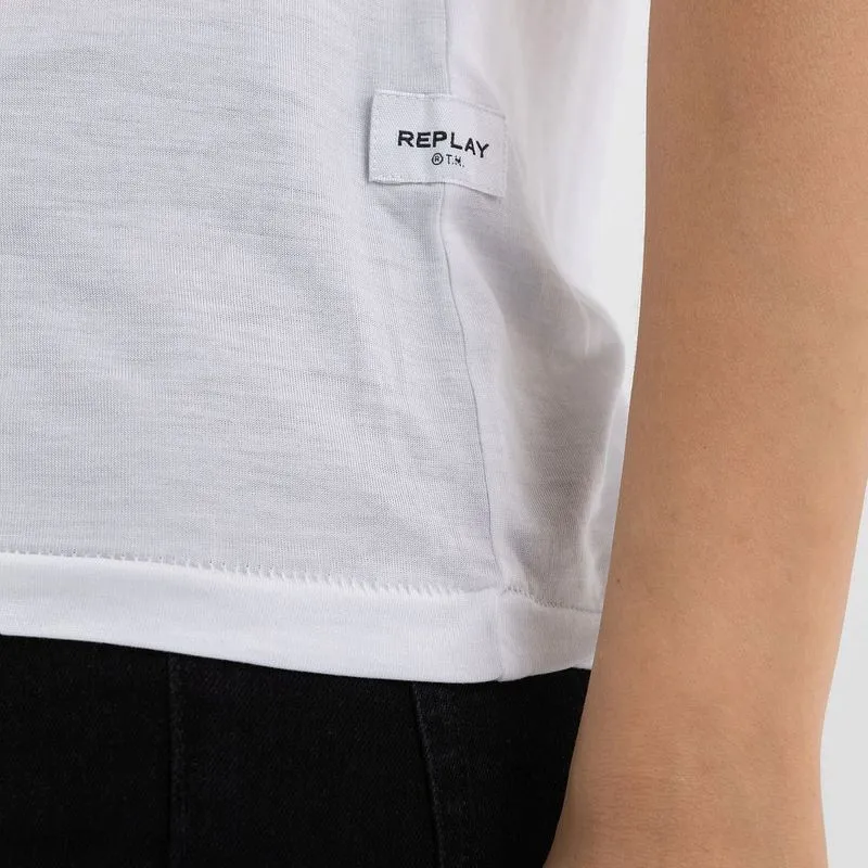 Camiseta Para Mujer Replay