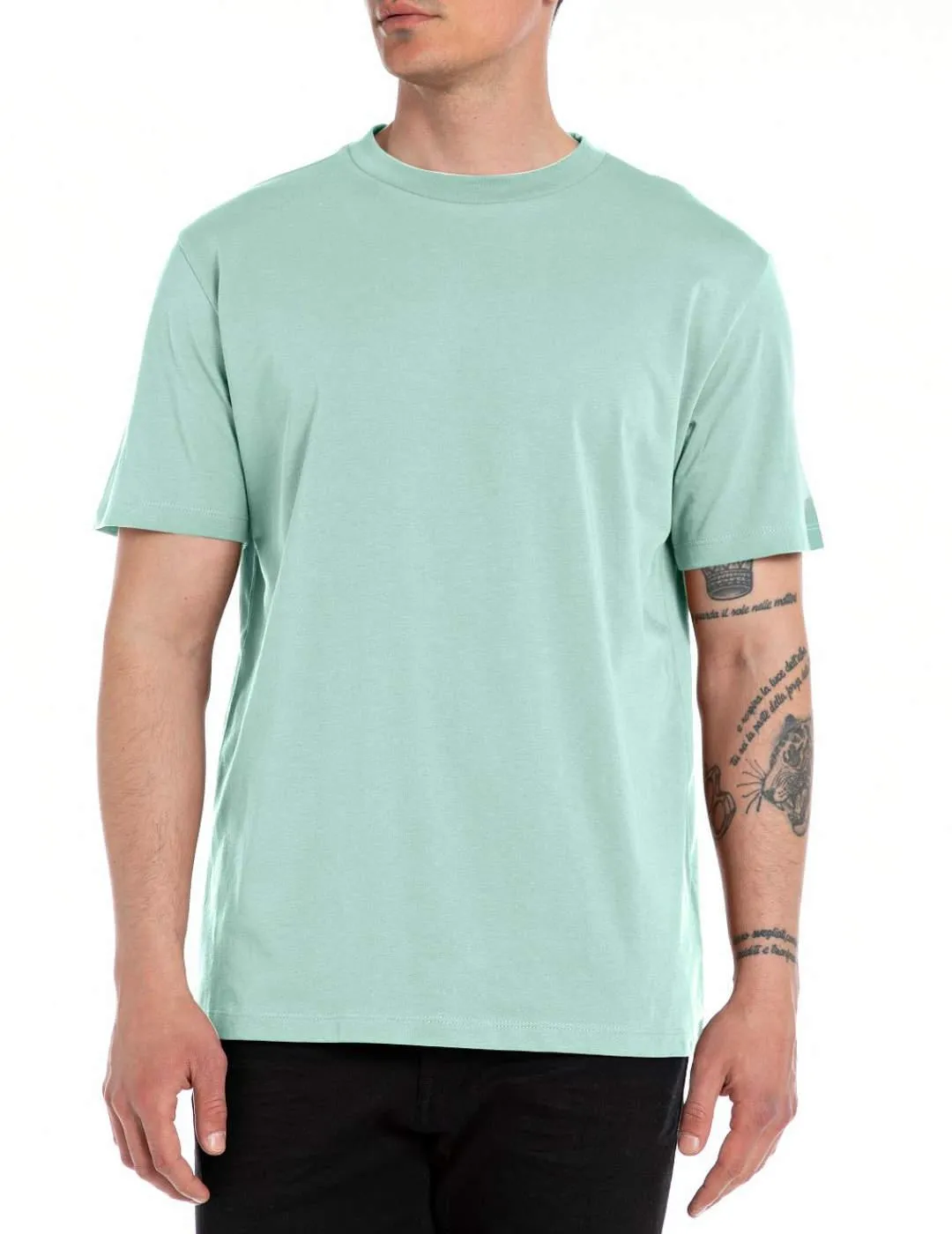 Camiseta Replay turquesa para hombre