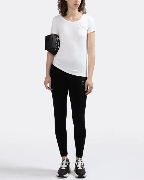 camiseta slim fit EA7 8NTT65 Blanco