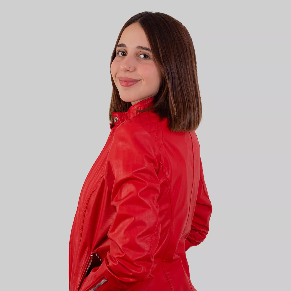CAMPERA 100% CUERO VACUNO DE MUJER TALLES GRANDES XS  5XL