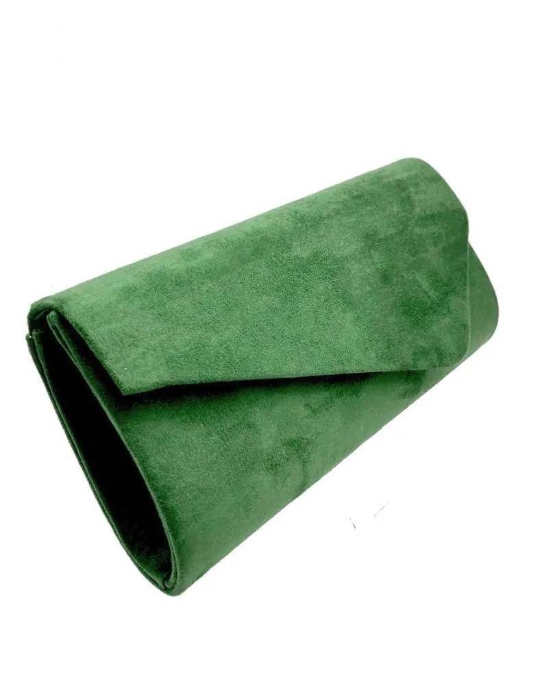 CARTERA DE FIESTA VERDE BOTELLA CON DISEÑO ACTUAL DE SOLAPA
