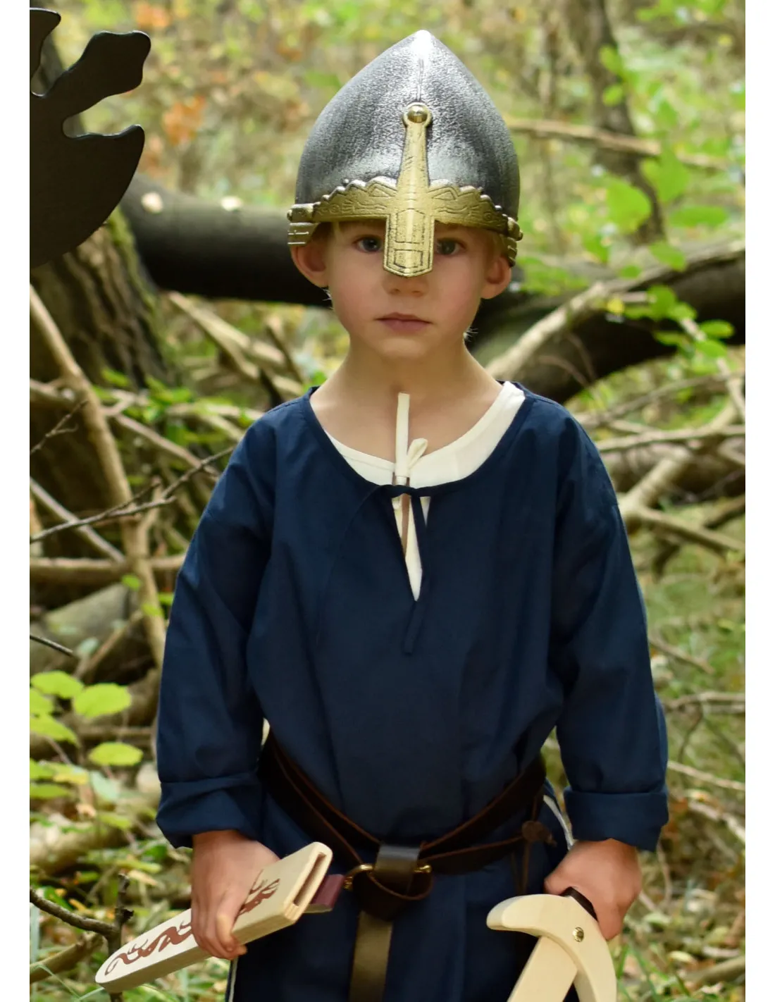 Casco normando de plástico para niños