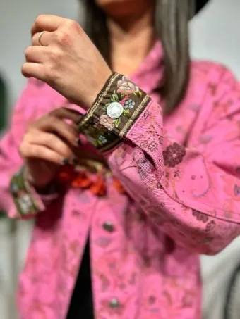 Cazadora Floral KINFOLK Fucsia