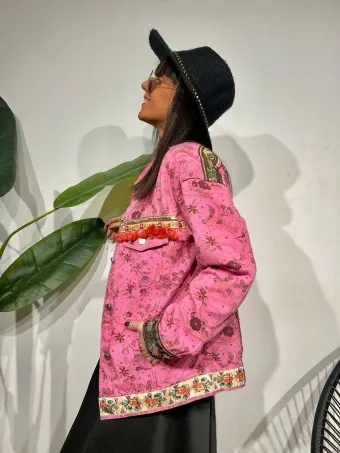 Cazadora Floral KINFOLK Fucsia