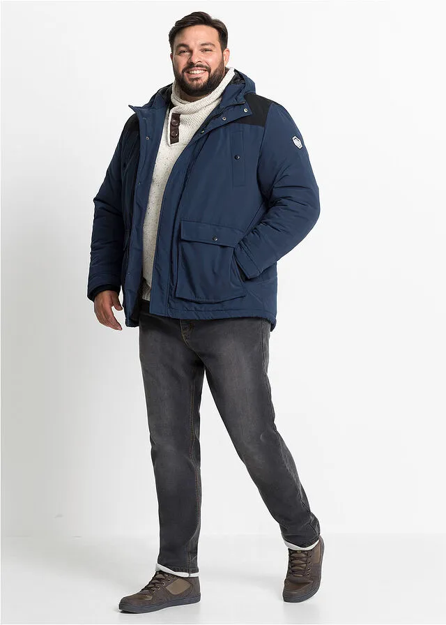 Chaqueta de invierno con poliéster reciclado Azul marino