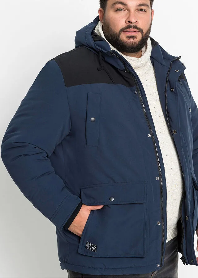 Chaqueta de invierno con poliéster reciclado Azul marino