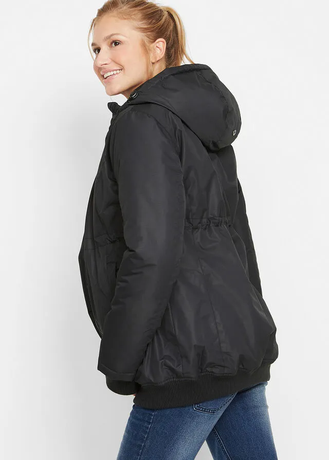 Chaqueta de porteo/premamá de invierno Negro