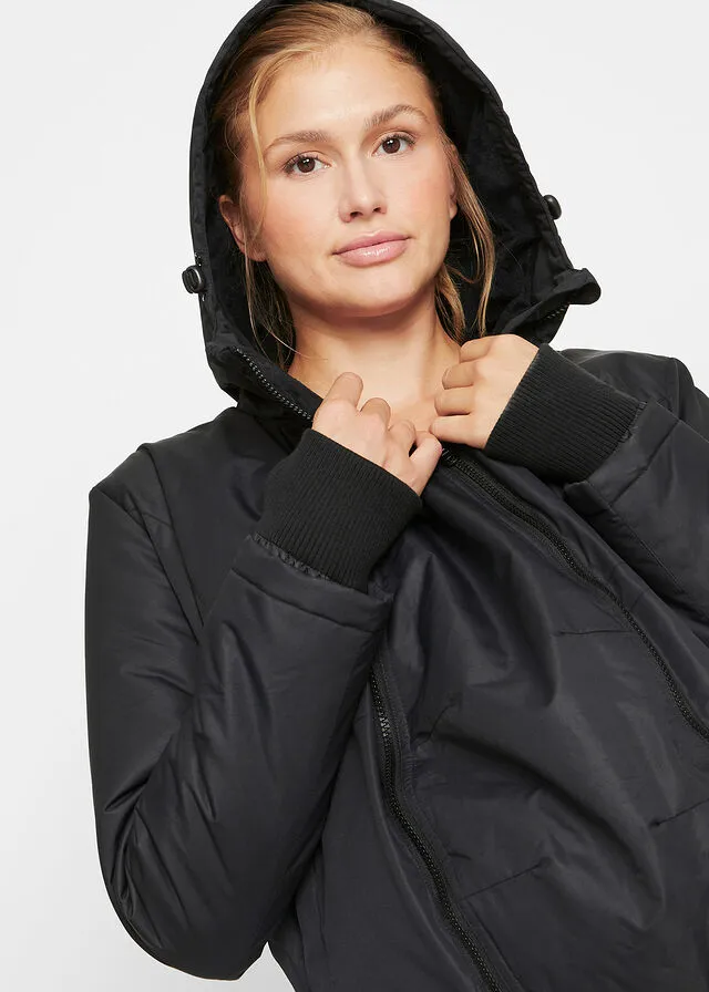 Chaqueta de porteo/premamá de invierno Negro
