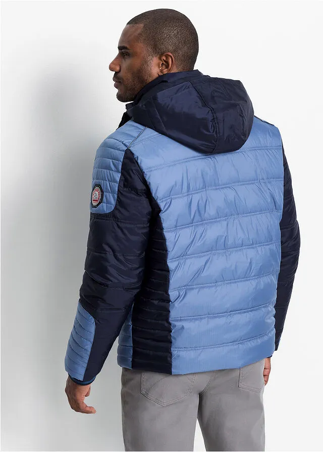 CHAQUETA GUATEADA DE INVIERNO AZUL OSCUROAZUL CLARO