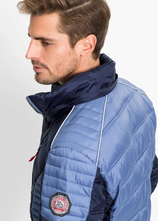 CHAQUETA GUATEADA DE INVIERNO AZUL OSCUROAZUL CLARO