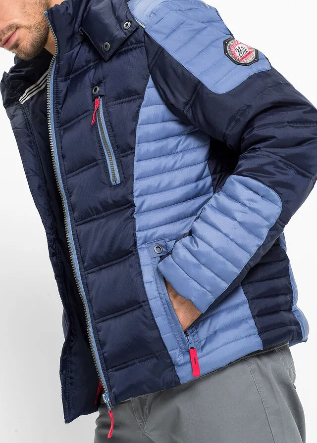 CHAQUETA GUATEADA DE INVIERNO AZUL OSCUROAZUL CLARO