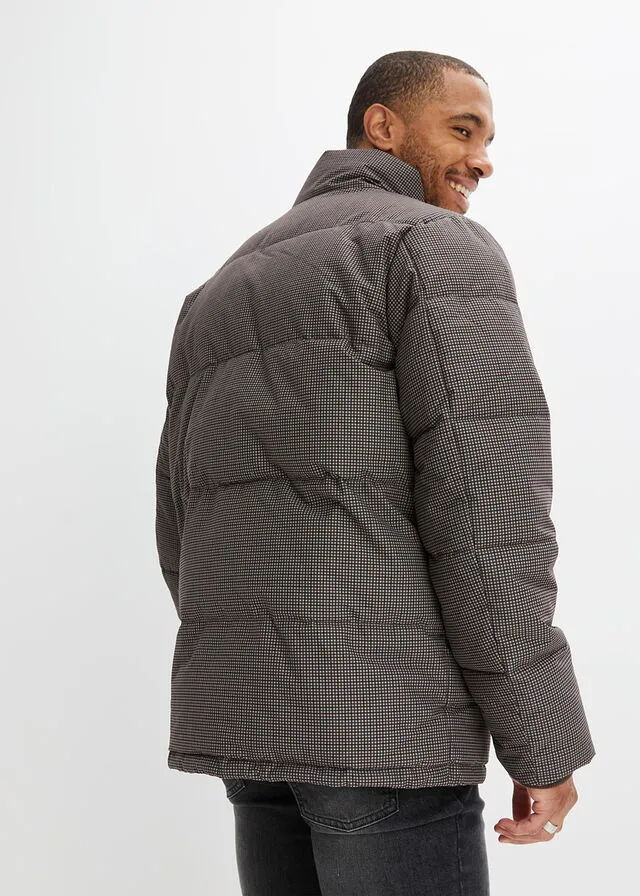 Chaqueta guateada Marrón oscuro de cuadros