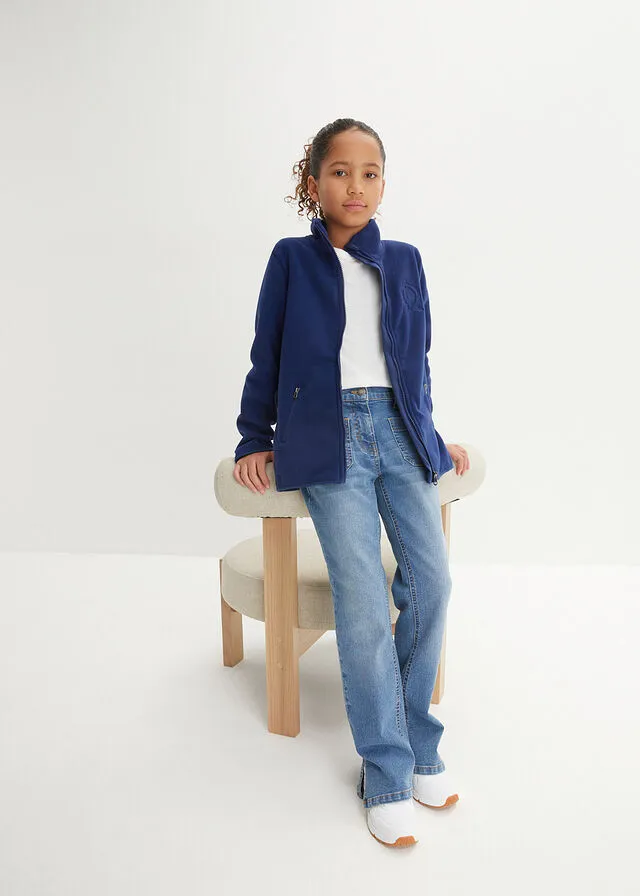 Chaqueta polar para niñas Azul marino profundo
