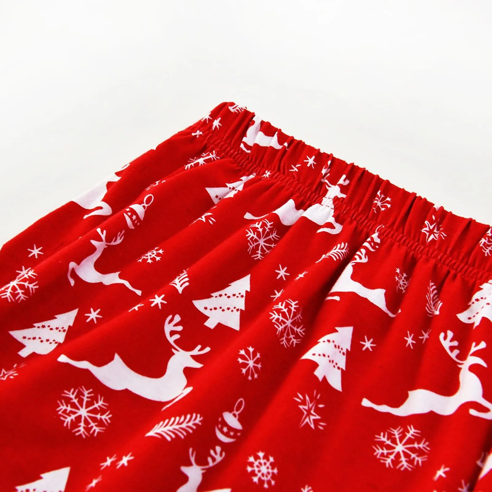 CHRISTMAS PAJAMAS MATCHING FAMILY PYJAMAS RED FESTIVE CASUAL LOOSE TWOPIECE PAJAMAS SUIT CONJUNTOS DE ROPA A JUEGO SLEEPWEAR