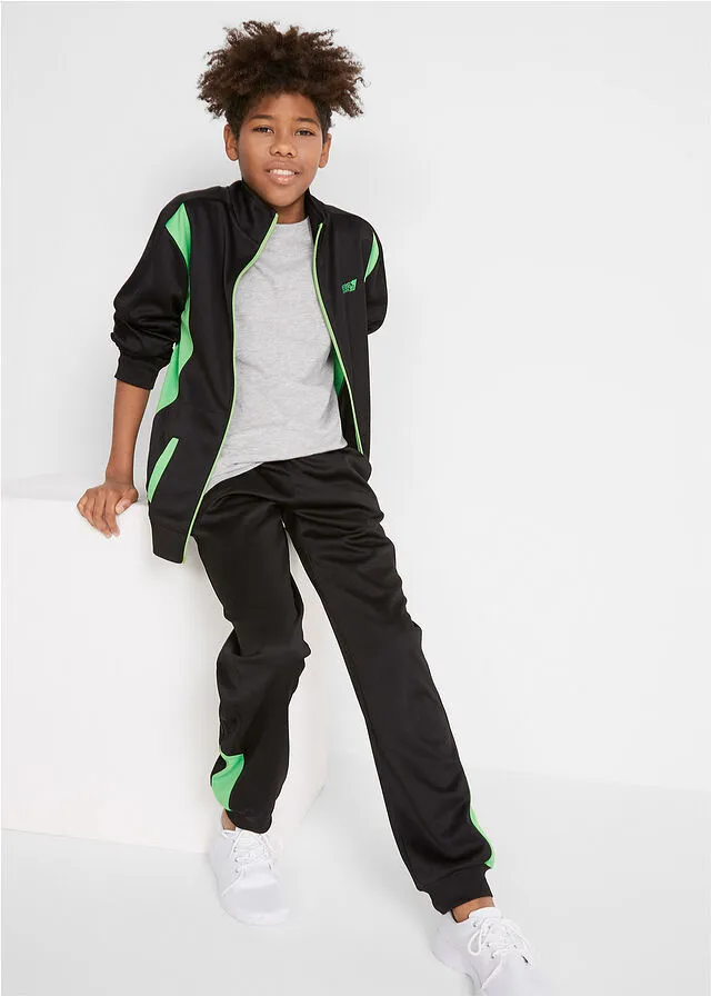 CHáNDAL PARA NIñOS (CONJUNTO DE 2 PIEZAS) NEGROVERDE