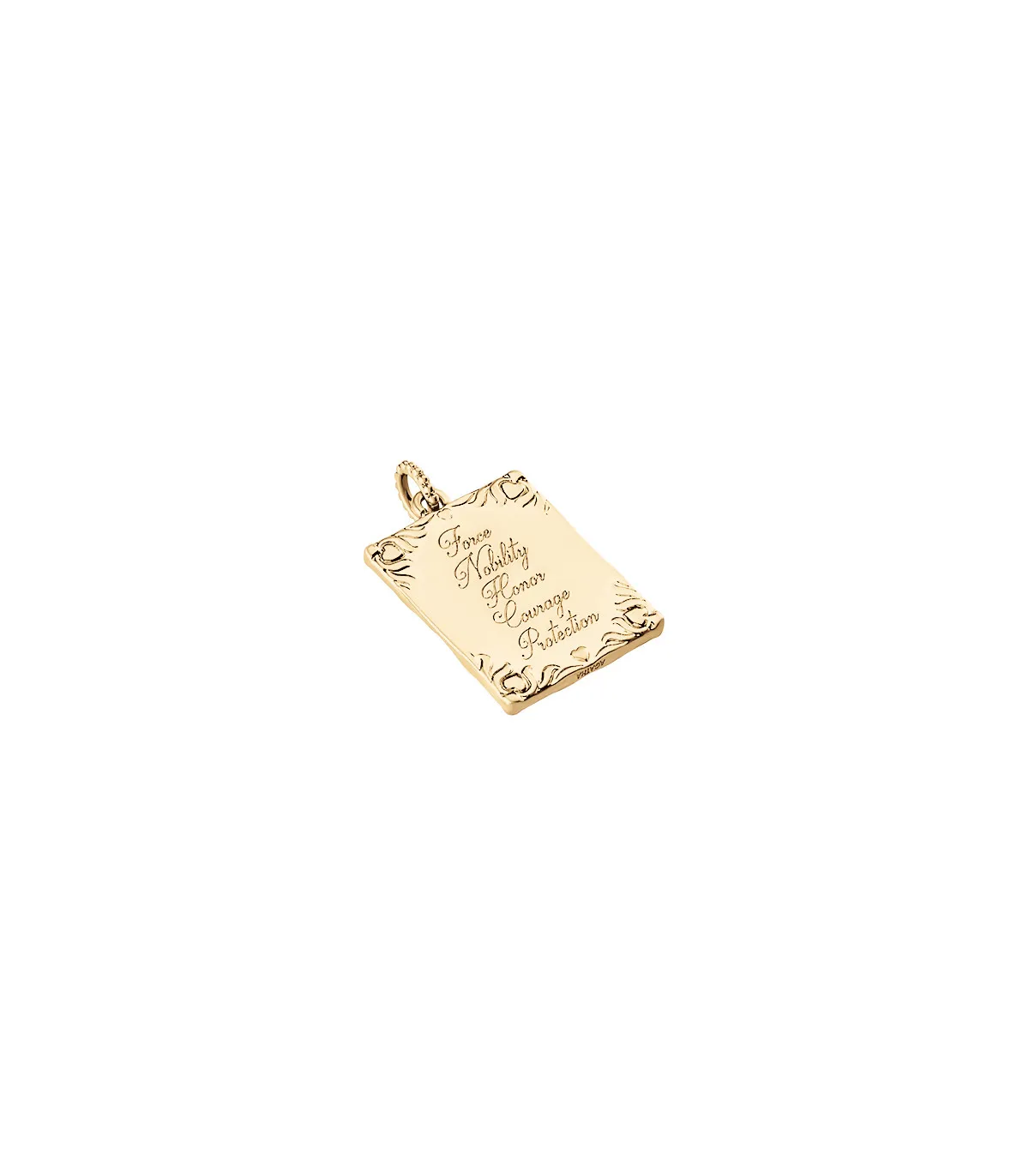 COLGANTE AGATHA LEóN PLACA RECTANGULAR ACABADO ORO  2880025157TU