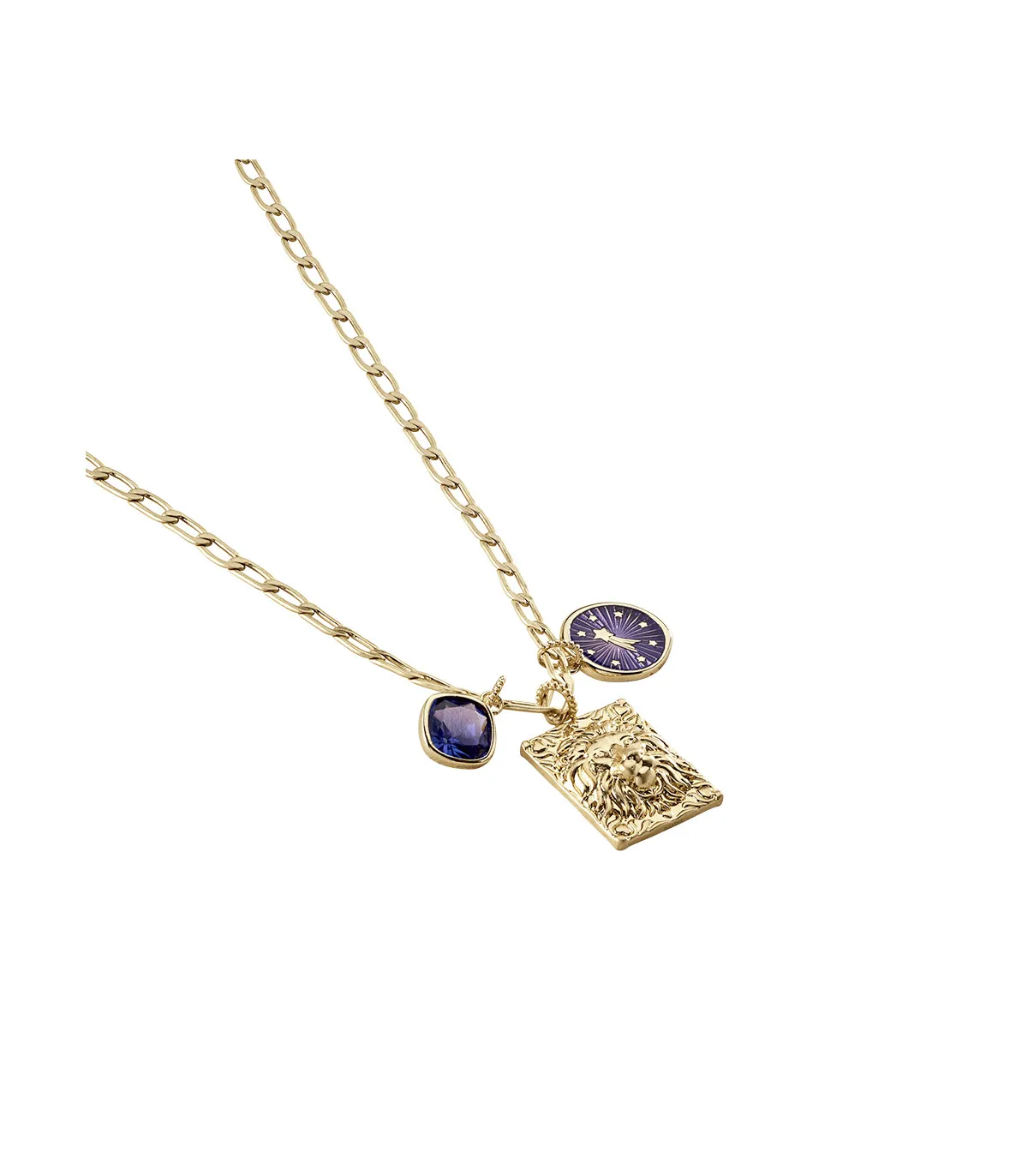 COLGANTE AGATHA LEóN PLACA RECTANGULAR ACABADO ORO  2880025157TU