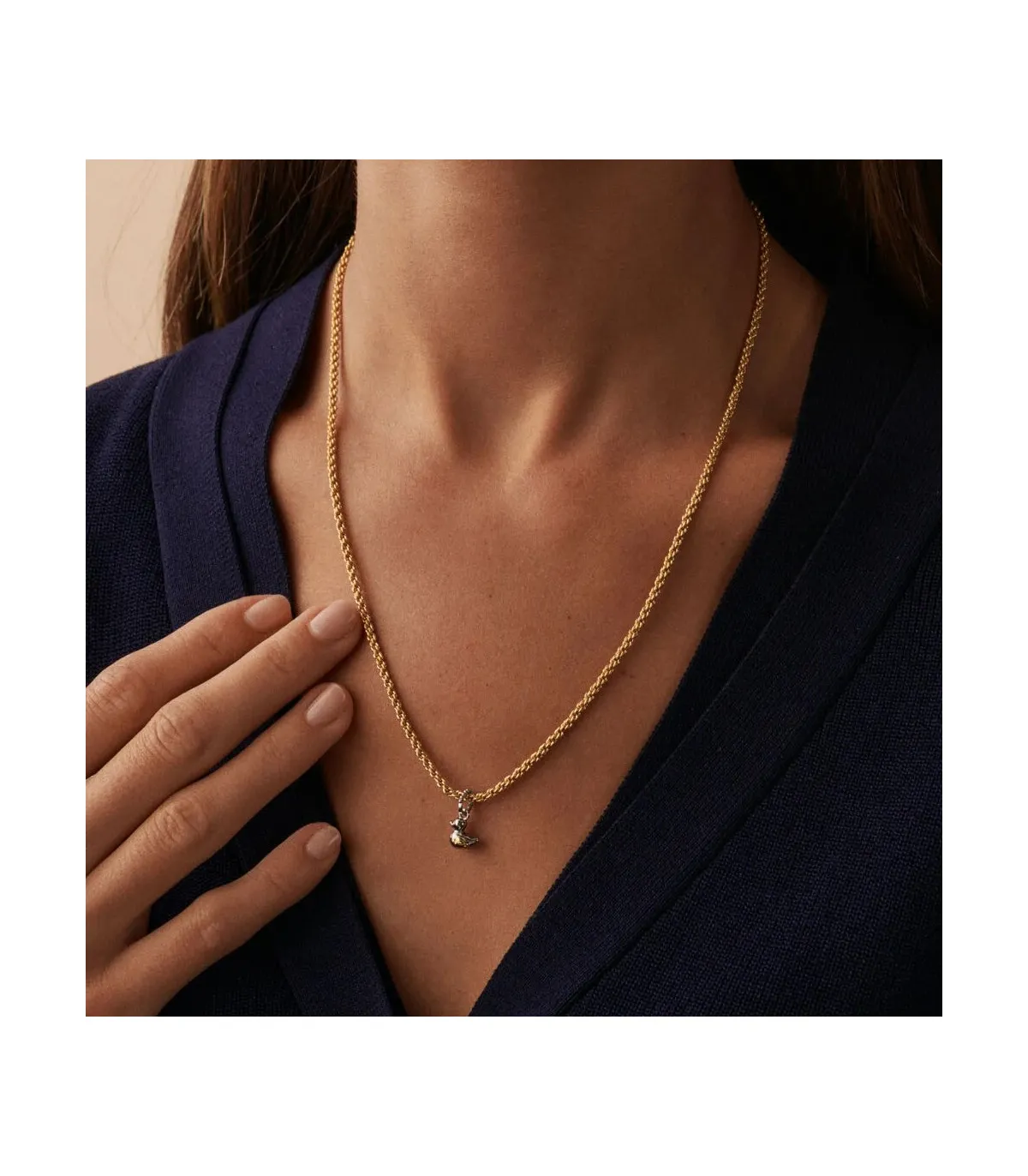 COLGANTE AGATHA PATITO ACABADO PLATA / ORO  2850027879TU