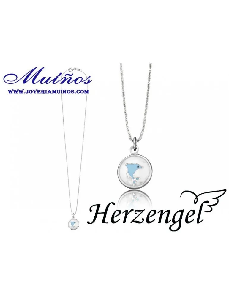 Colgante plata niña Herzengel delfín