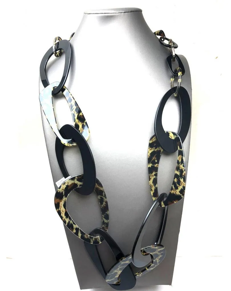 COLLARES ANIMAL PRINT CON ESLABONES GRANDES SUPER BONITOS