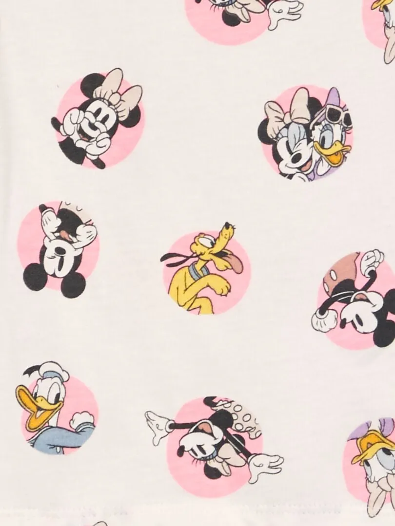 CONJUNTO DE PIJAMA 'DISNEY'  2 PIEZAS  BLANCO