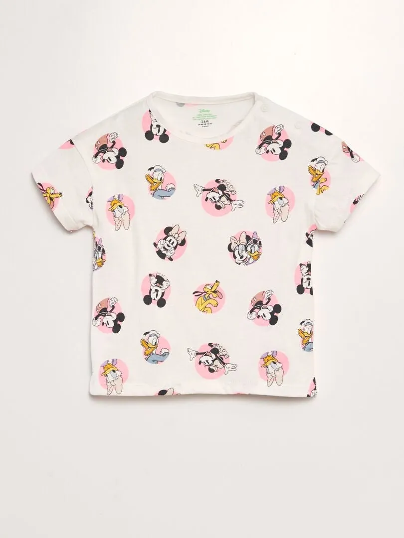 CONJUNTO DE PIJAMA 'DISNEY'  2 PIEZAS  BLANCO