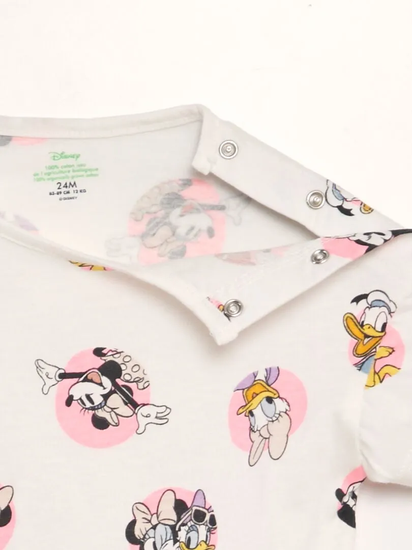 CONJUNTO DE PIJAMA 'DISNEY'  2 PIEZAS  BLANCO