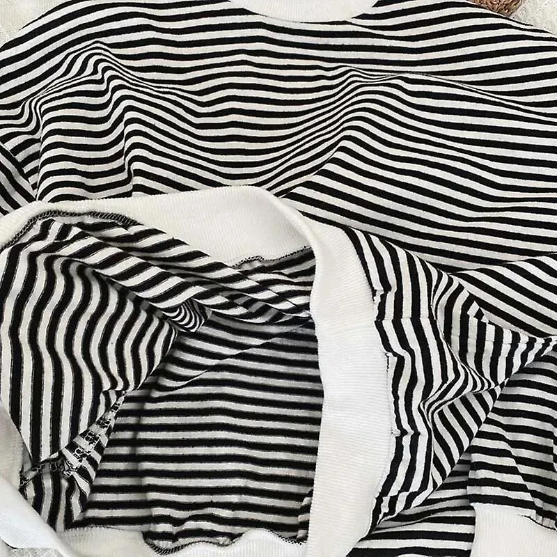 Conjuntos de moda a rayas para niños Primavera Otoño Traje de ropa para niños Coreano Suelto Casual Tops Pantalones 2pcskids Con