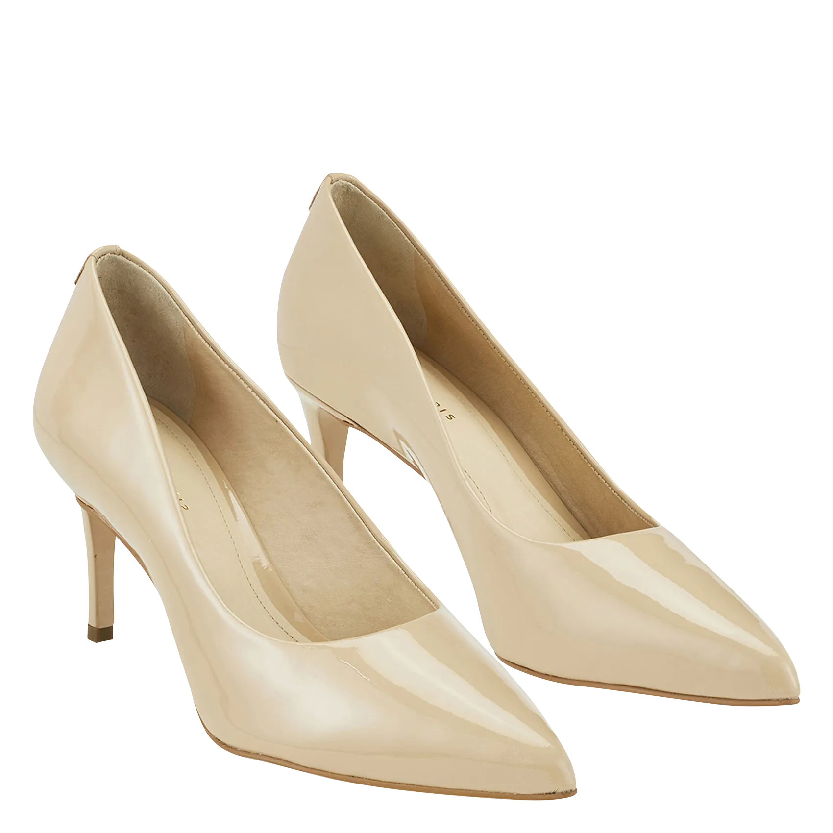 COSMOPARIS AZALEA2  ZAPATOS DE CHAROL CON TACóN EN BEIGE