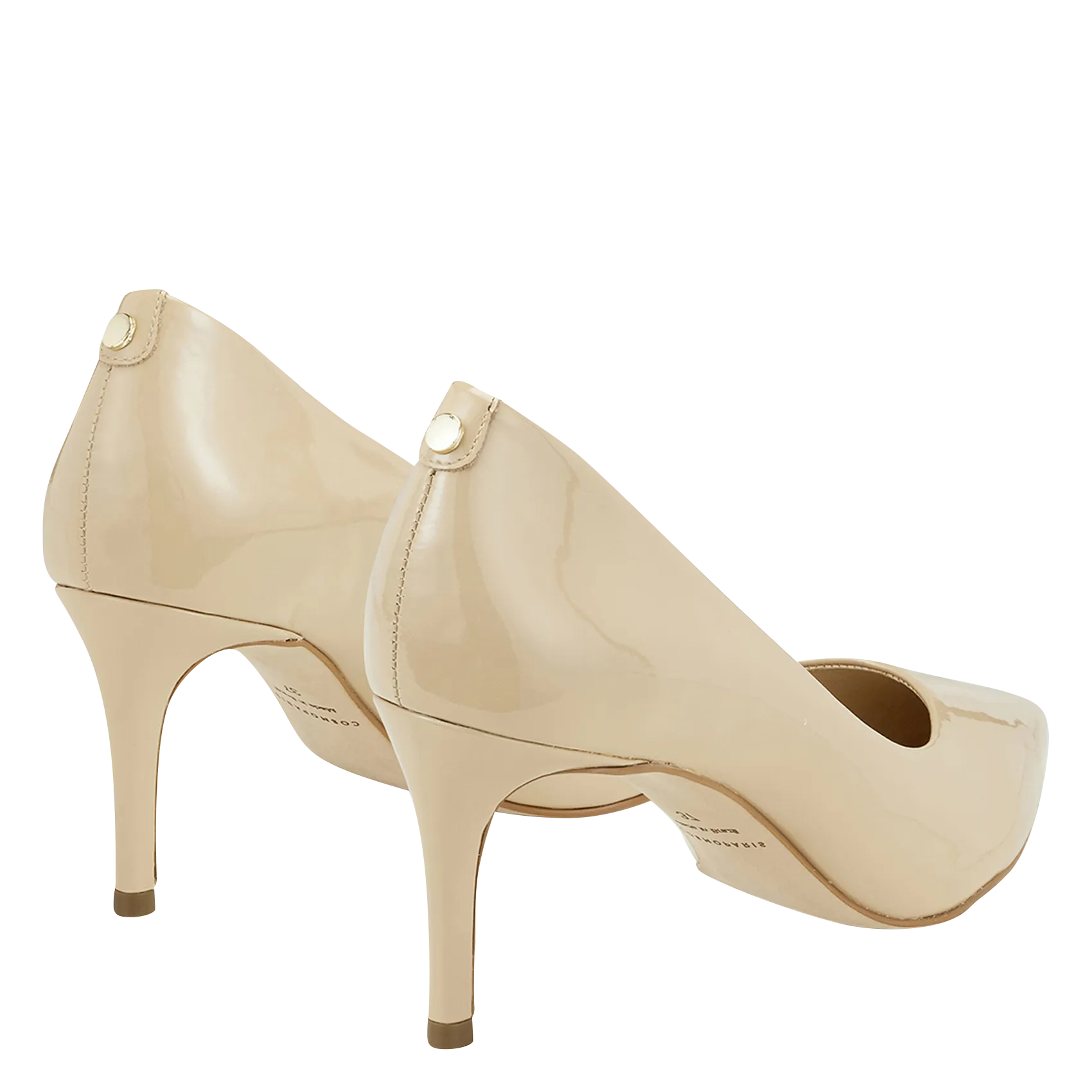 COSMOPARIS AZALEA2  ZAPATOS DE CHAROL CON TACóN EN BEIGE