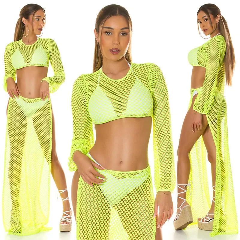 CROP TOP VERDE NEóN COVERUP DE RED