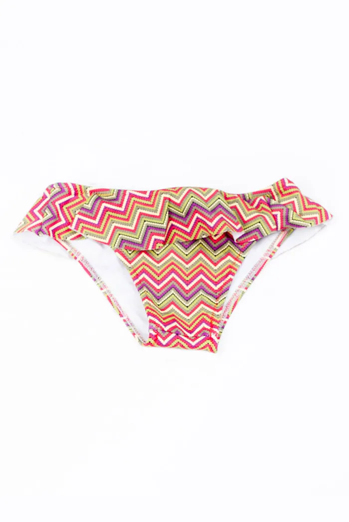 Culetín de niña estampado espiga multicolor