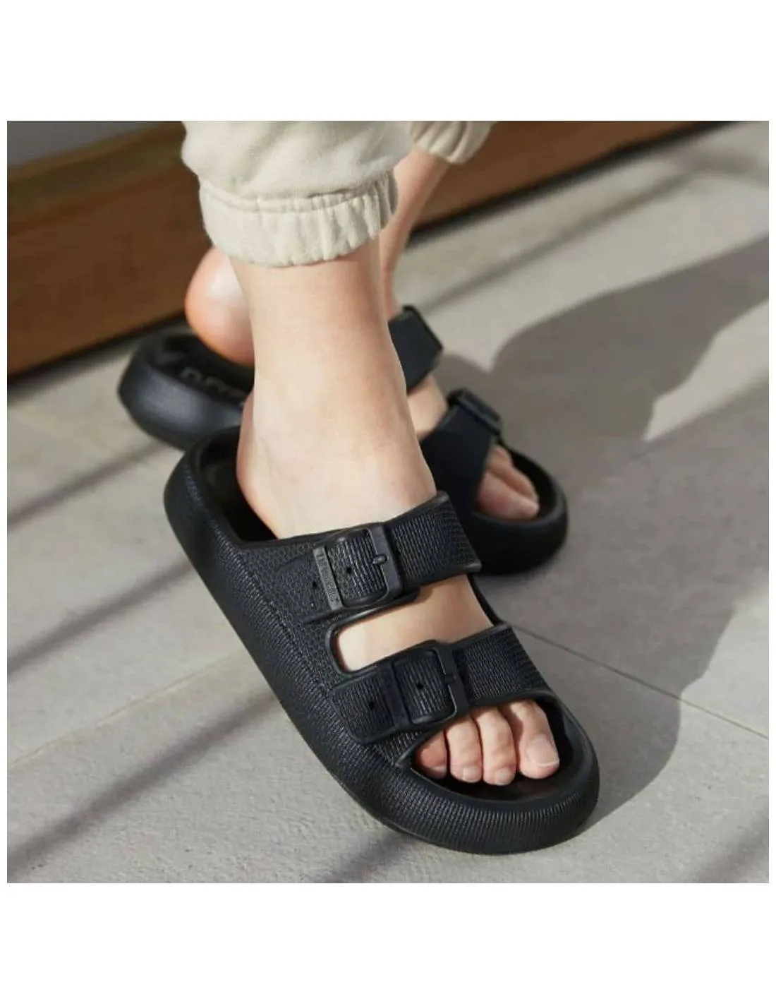 D. FRANKLIN  SANDALIA BLOOMER BIO NEGRO
