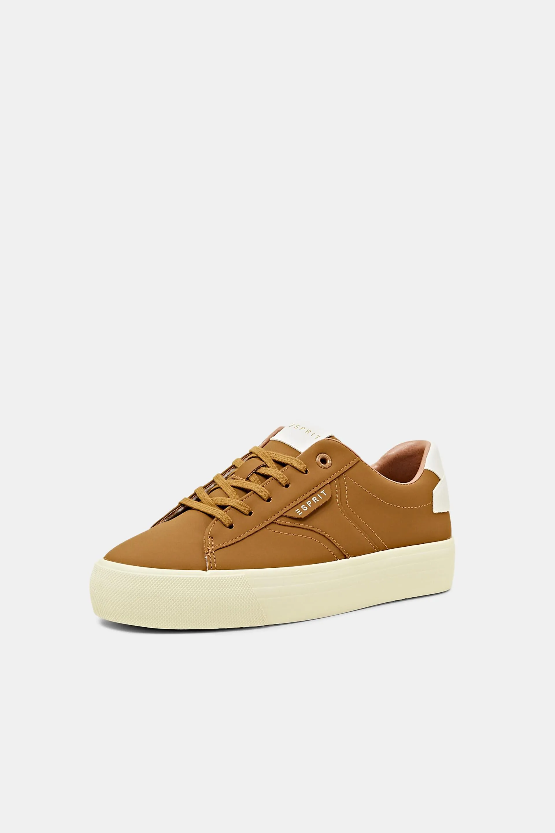 Deportivas de piel vegana con plataforma
