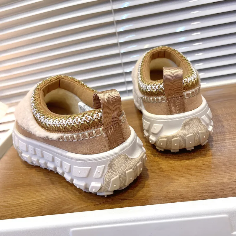 Diseñador Tasman Slippers Venture Daze acogedoras toboganes de pieles de la plataforma de la plataforma del fondo de la platafor