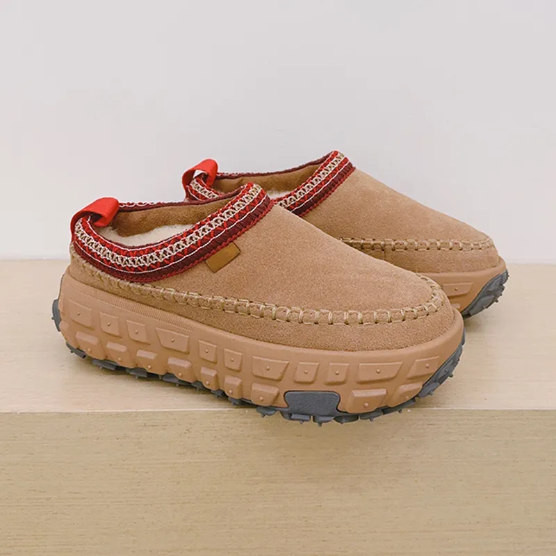 Diseñador Tasman Slippers Venture Daze acogedoras toboganes de pieles de la plataforma de la plataforma del fondo de la platafor