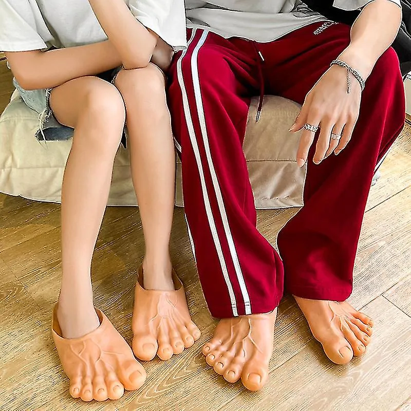 Diseño divertido Zapatillas de dedos grandes Calzado de hombre Zapatos de casa familiar Zapatillas de playa de verano Zapatillas
