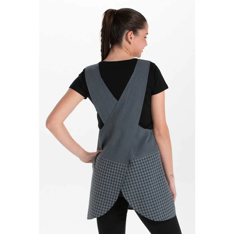 ESTOLA COMBINADA GRIS Y AZUL CRUZADA POR DETRáS  DYNEKE
