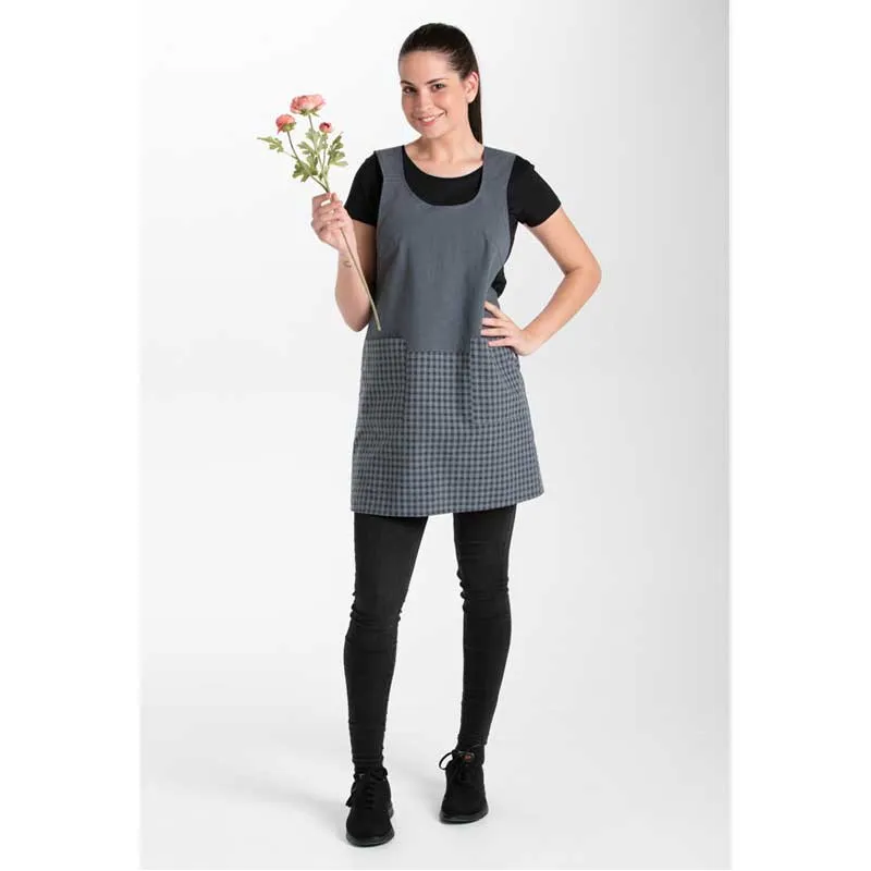 ESTOLA COMBINADA GRIS Y AZUL CRUZADA POR DETRáS  DYNEKE
