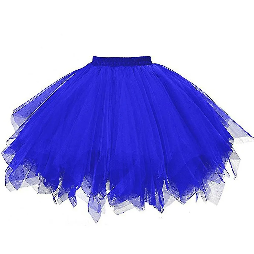 Falda Clearance Mujer Alta calidad Gasa plisada Falda corta Adult Tutu Dancing Skirt
