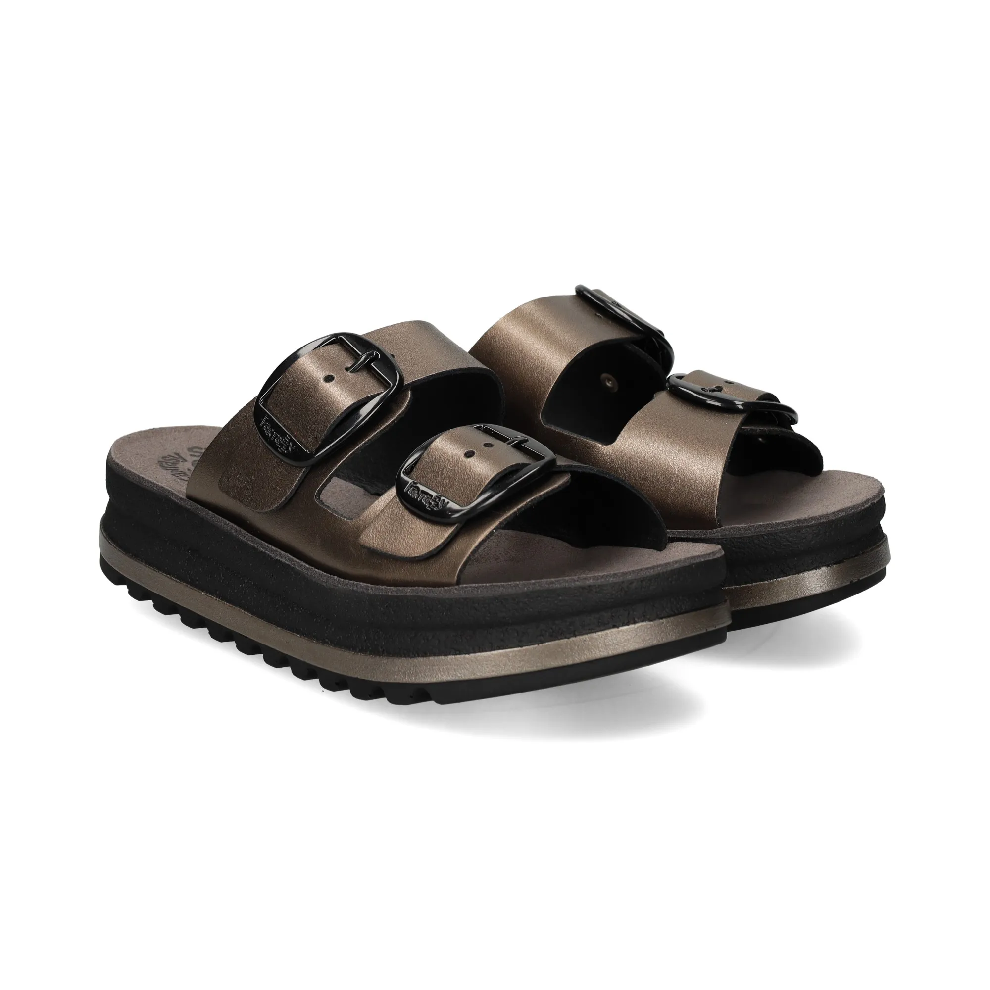 FANTASY Sandalias con plataforma de Mujer ANTHRACITE