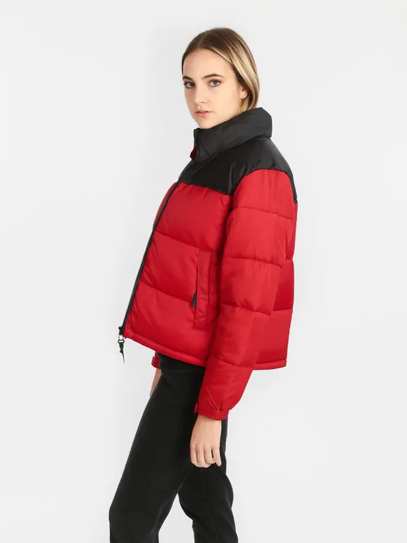Flight Finery Chaqueta acolchada bicolor para mujer